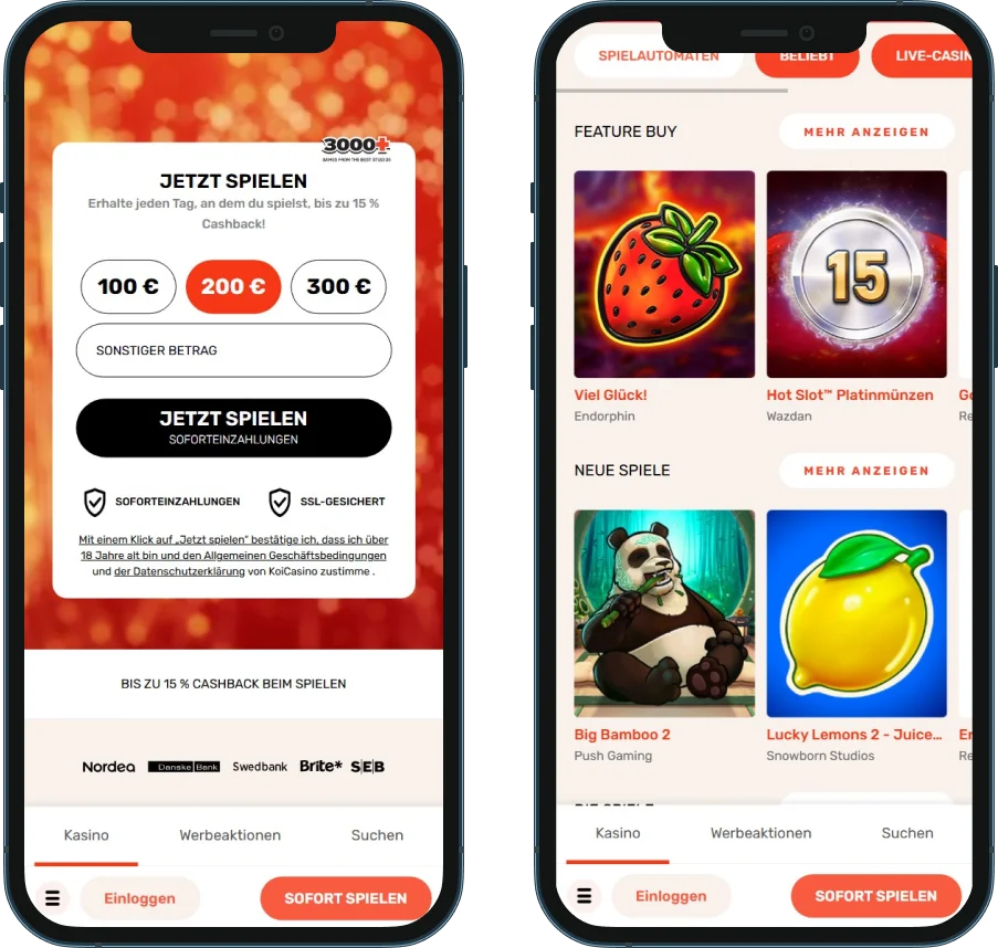 Live Casino mobil